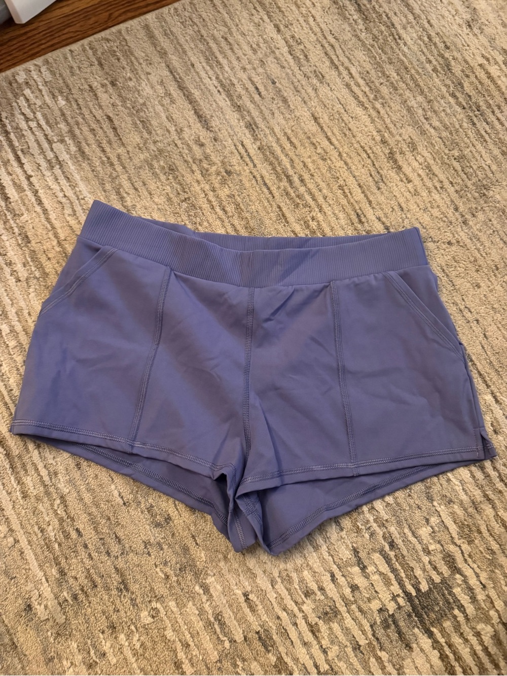 Free People Move on Micro Purple Athletic Shorts - Picture 2 of 6